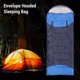 thumbnail image 2 of Saco de dormir térmico con forro de algodón lavado, saco de dormir impermeable con capucha, 2 of 7