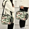 thumbnail image 5 of Christmas Tree Branches Red Balls Insulated Lunch Bag Portable Cooler Bag Mommy Bag Large Capacity 6L, 5 of 9