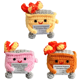 thumbnail image 1 of Lindo Crochet Contenedor Basura Fuego Apoyo Emocional Regalos Divertidos () Amarillo, 1 of 9