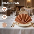 thumbnail image 5 of REGALWOVEN 12 Pack Cloth Napkins, Cotton Washable Table Dinner Napkins for Restaurant, Weddings, Events, and Parties Brown 18x18inch, 5 of 6