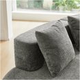 thumbnail image 3 of JERFIT Modern 5-Seater Velvet Curved Sectional Sofa Couch with Pillows for Living Room, Apartment, 3 of 9