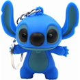 thumbnail image 2 of 2pcs Stitch Cartoon Modeling Keychain LED Flashlight Key Ring Handbag Bag Purse Pendant Key Holder Couples Keychains Set Animal Key Chain Lights, Blue, 2 of 4