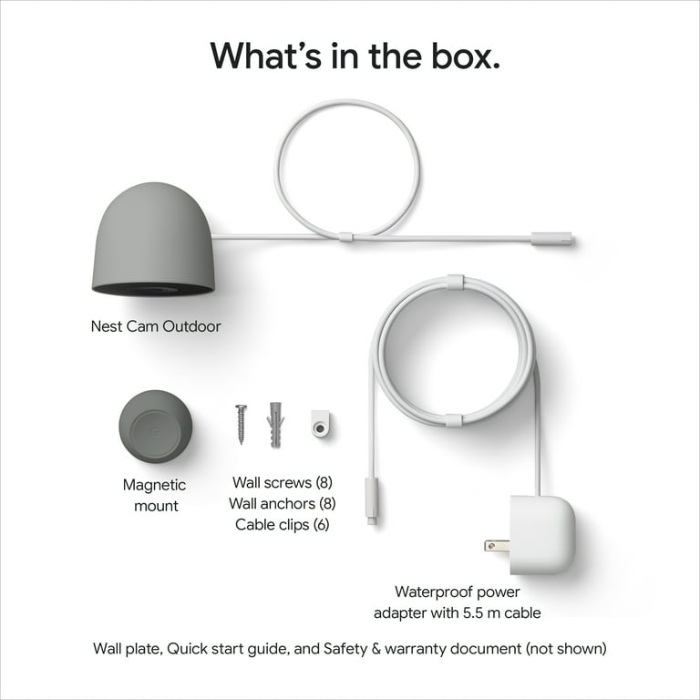 Google Nest Cam Outdoor Security Camera 2nd Gen with 2K Video and