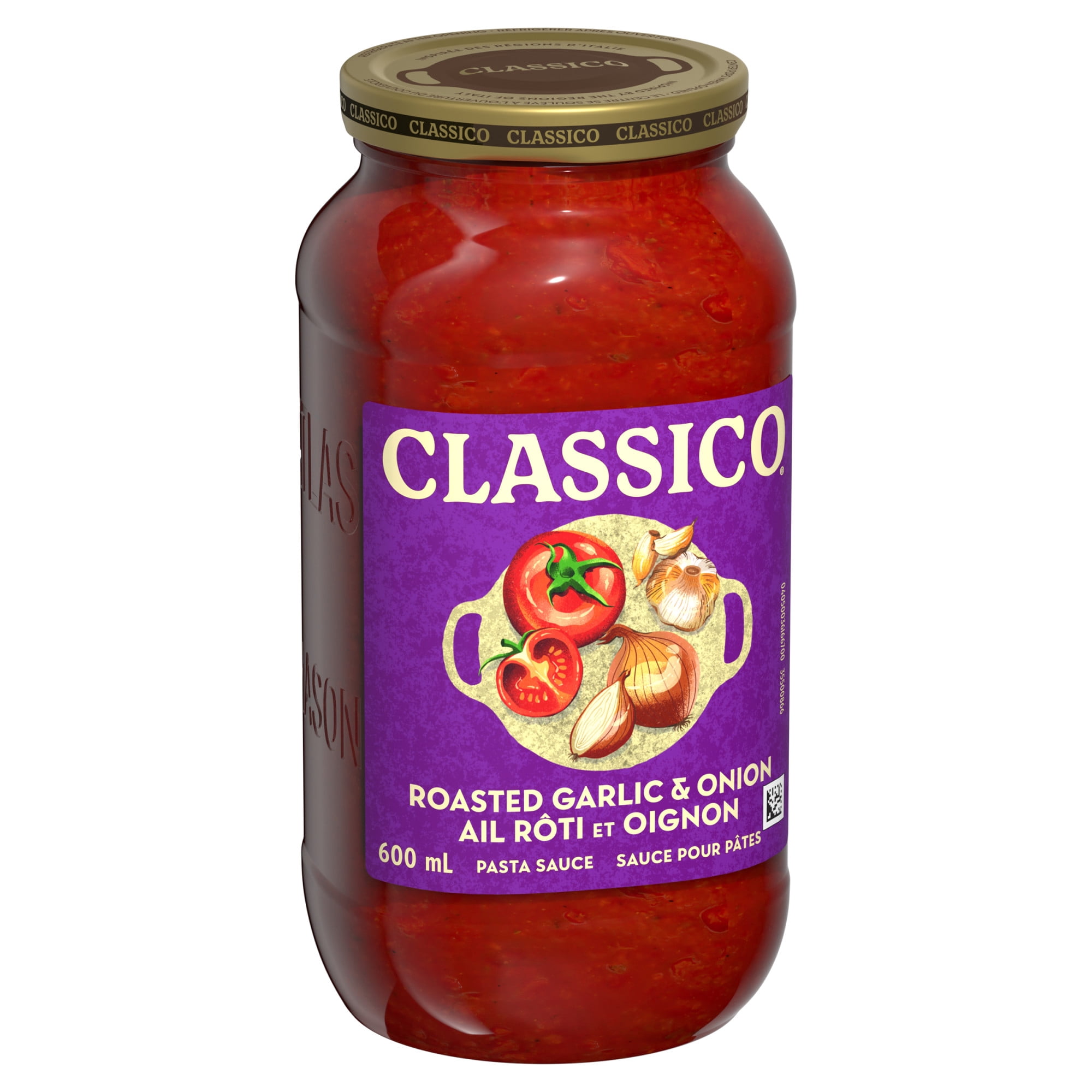 Classico Roasted Garlic & Onion Pasta Sauce, 600 mL Jar