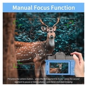 Photography Digital Camera Flip Screen Camcorder Wide Macro Lens AF Video Cameras Time Lapse