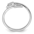 thumbnail image 2 of Solid 925 Sterling Silver CZ Cubic Zirconia Arrow Anniversary Ring Band Size 7, 2 of 4