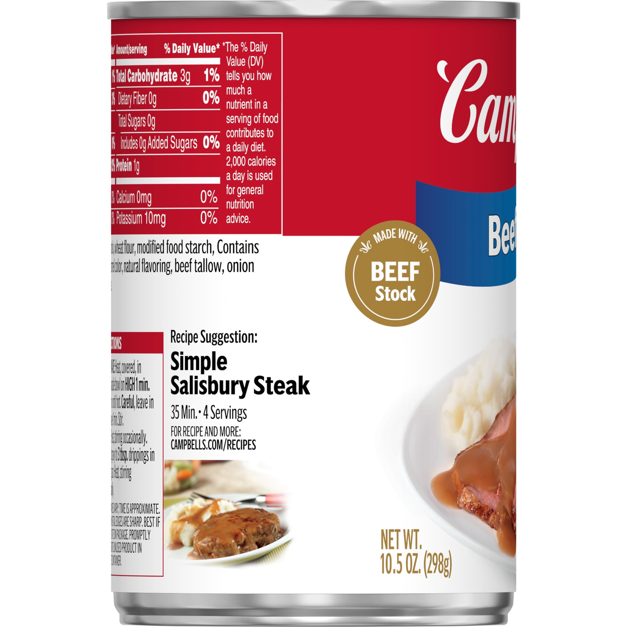 (12 pack) Campbell’s Beef Gravy, 10.5 oz Can