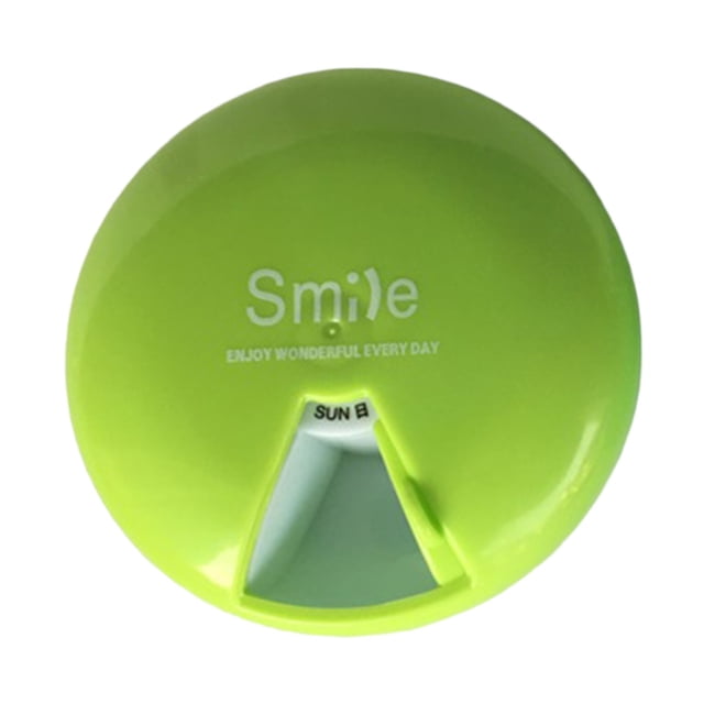 7 Day Storage Box Daily Weekly Storage Box For Daily Necessities Portable Portable Round Container