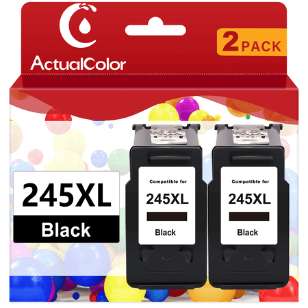 245XL Black Ink Cartridge for Canon Ink 245 for MG2522 MX490 MX492 MG2520 Printer(2Black)