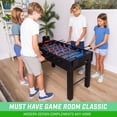 thumbnail image 2 of GoSports 48" Game Room Size Foosball Table - Oak Finish - Includes 4 Balls and 2 Cup Holders, 2 of 6