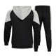 thumbnail image 5 of Otoño e invierno, nueva sudadera informal suelta de Color a juego para hombre, traje deportivo Pompotops oipoqjl29110, 5 of 7