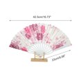 thumbnail image 2 of Unique Bargains Elegant Floral Design Folding Hand Fan Pink, 2 of 5