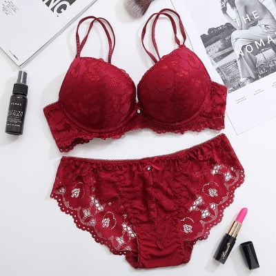 

Women Bra Floral Female Brassiere Fashion Ladies Underwear Set