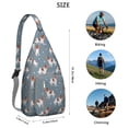 thumbnail image 3 of Bone Design Sling Backpack - Fun Dog Lover Gift, Fashionable Crossbody Pack with Multiple Pockets, 3 of 4