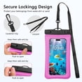 thumbnail image 6 of YINLAI Waterproof Phone Pouch,IPX8 Water Proof Cell Phone Dry Bag for Beach,Waterproof Phone Case for iPhone 16 15 14 13 12 Pro Max, for Samsung Galaxy S25/S24 up to 7.5",[1 Pack]Hot Pink, 6 of 8