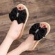 thumbnail image 4 of Alpargata de paja de imitación, sandalias para mujer, pantuflas de mujer con tacón plano y playa plana floral Wmkox8yii  ytu6732, 4 of 7