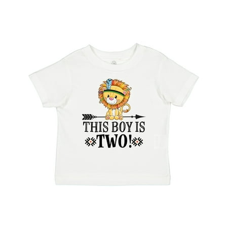 

Inktastic 2nd Birthday Tribal Lion Boys Gift Toddler Boy Girl T-Shirt