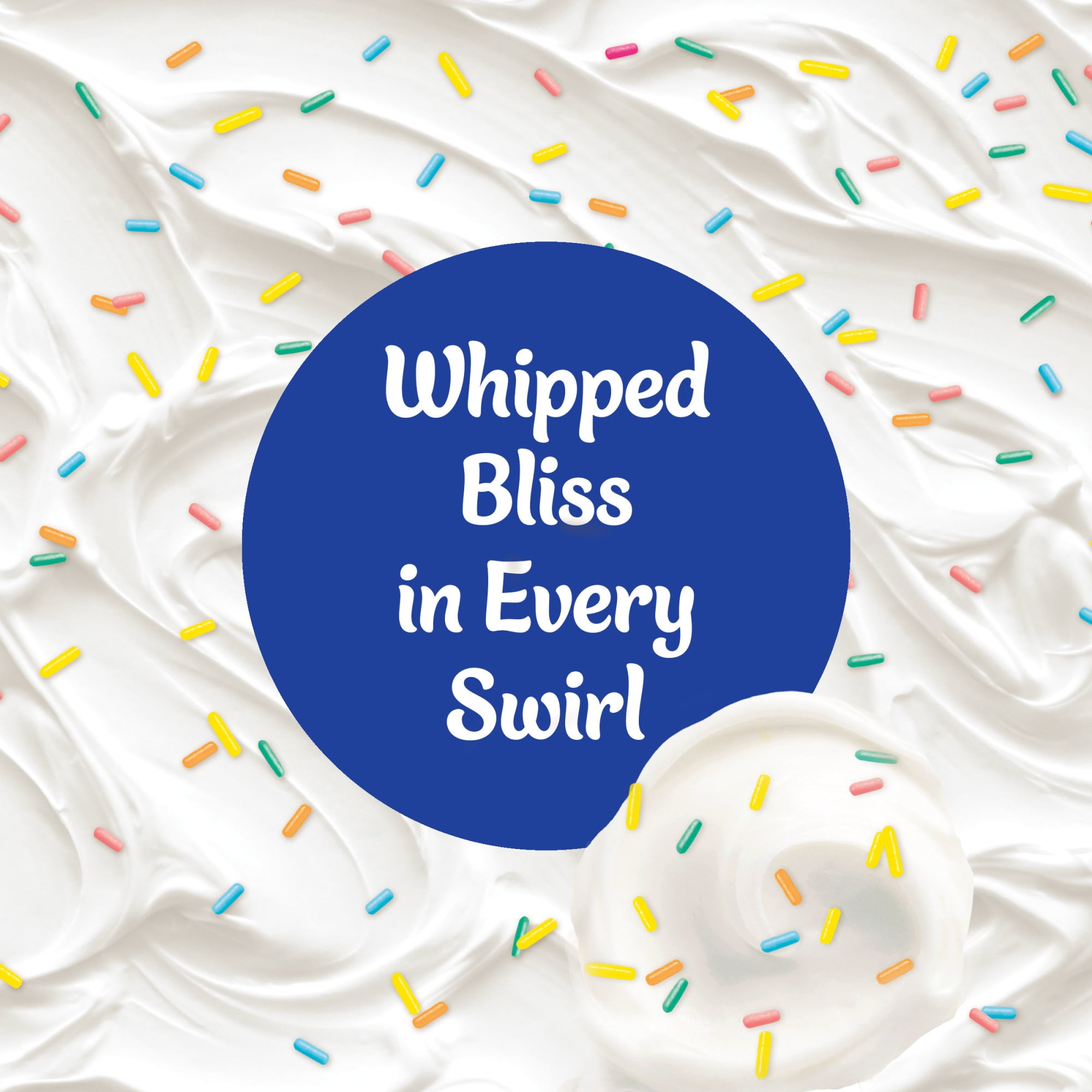 (8 pack) Pillsbury Funfetti Whipped Vanilla Frosting, 12 oz Tub