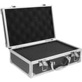 thumbnail image 1 of HLONK Portable Aluminum Alloy Tool Box Tools Handle Carrying Case Chest Suitcase Blackl Briefcase with Latch, 1 of 6