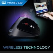Adesso 2.4GHz Wireless Ergonomic Vertical Right-Handed Mouse (imousee30)