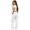 White, variant on Girls Cargo Sweatpants Preppy Wide Leg Baggy Track Pants Teen Straight Leg Joggers Open Bottom Trousers with Pockets