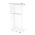 thumbnail image 3 of FixtureDisplays® Clear Acrylic Lucite Podium Pulpit Lectern 43" Tall 102703, 3 of 6