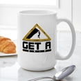 thumbnail image 6 of CafePress - Get A Grip Rock Climbing Large Mug - 15 oz Ceramic Large White Novelty Mug, 6 of 6