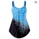 thumbnail image 3 of Greeniant 2021 traje de baño Sexy de piezas para mujer, traje de baño acolchado, traje de baño estampado sin espalda, traje de baño con cuello en V Traje de baño lago azul XL Greeniant OD001290-22, 3 of 6