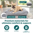 thumbnail image 6 of FurHaven Pet Dog Bed | Orthopedic Ultra Plush Luxe Lounger Pet Bed for Dogs & Cats, Gray, Medium, 6 of 10