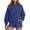 Navy, variant on yievot Women 2 Piece Outfits Sweat Shorts Sets Oversized Casual Matching Lounge Set Sweatsuit Tracksuit Fall Clothes