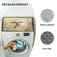 thumbnail image 6 of ZIATUBLES Washer Dryer Top Protector Mat Water Heat Resistant Top Dust Cover Mat for Laundry Room Kitchen Versatile Home Decor Accessories, 24 x 19.7 Inch, Hummingbird Flower, 6 of 7