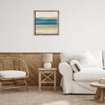 thumbnail image 4 of Stupell Industries Coastal Blue Daze Abstraction Brown Floating Frame Canvas Art, 25 x 25, by Flora Kouta, 4 of 8