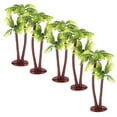 thumbnail image 2 of Milisten 5Pcs Plastic Coconut Palm Tree Miniature Plant Pots Bonsai Craft Micro Landscape DIY Decor, 2 of 5