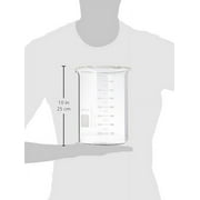 Beaker Griffin Style 4000ml Capacity Borosilicate Glass Graduated. Laboratory Professional & Classroom Use.