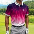 thumbnail image 5 of Zysthvn Golf Men Tops and Shirts Summer Polo Casual Mens T Shirts Short Sleeve Printed Turn Down Collar Shirts, 5 of 5