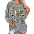thumbnail image 2 of Arvbitana Women Halloween Sweatshirt Casual Graphic Print Loose Fit Pullover Autumn Long Sleeve Crewneck Hoodies Oversized Tops, 2 of 9