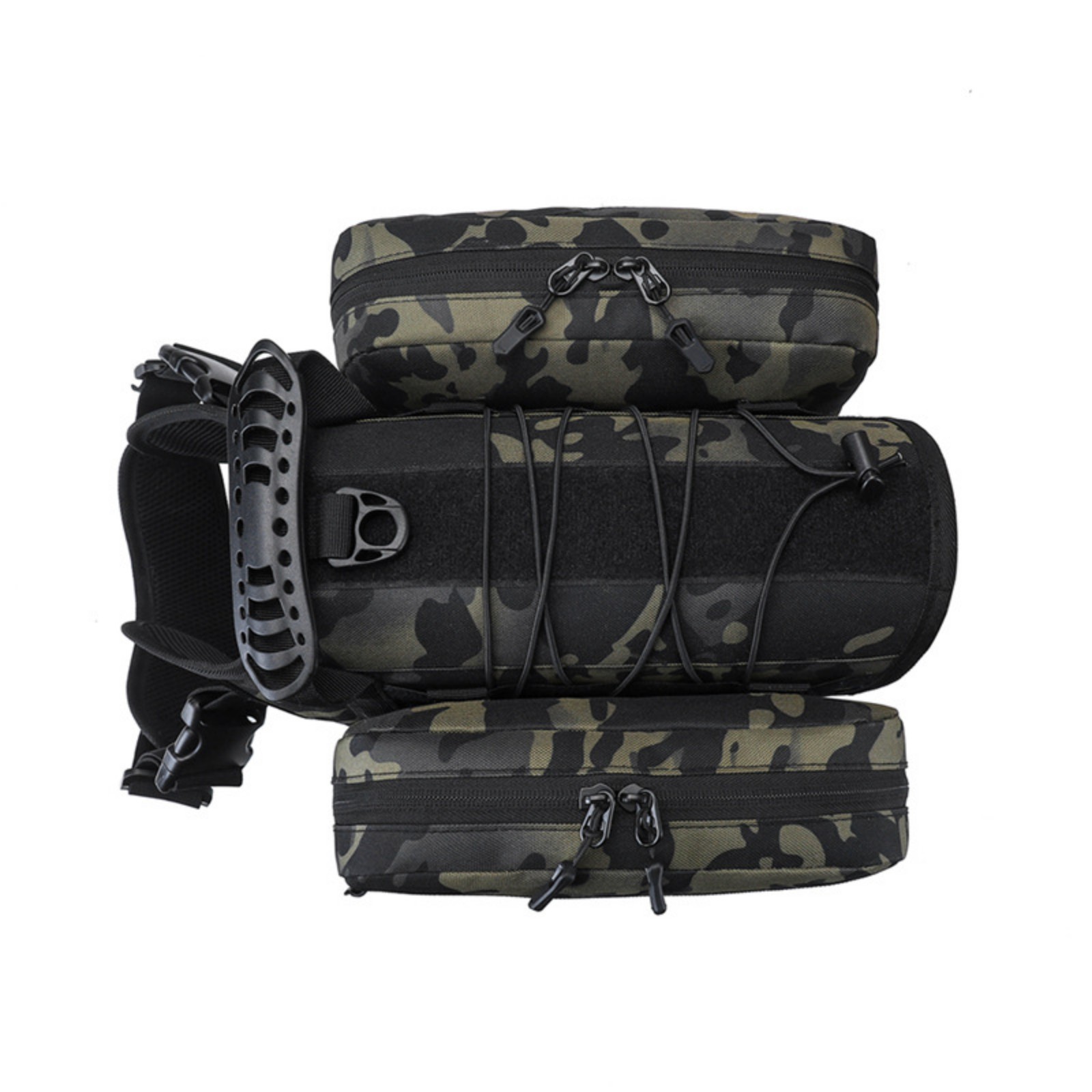 Jaucin Outdoor Dog Hiking Backpack Large Dog Hiking Backpack 2 in 1 Dog Saddle Bag Adjustable Straps Large Capacity Breathable and Waterproof Fabric