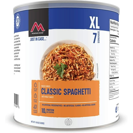 Mountain House Classic Spaghetti Freeze Dried Survival & Emergency Camping Food Can