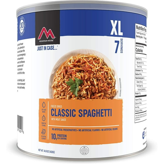 Mountain House Classic Spaghetti Freeze Dried Survival & Emergency Camping Food Can