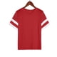 thumbnail image 4 of ICHUANYI Clearance Women's Shirt Tees Funny Cute Short Sleeve V-neck T Shirt Print Shirt Tops Blouse Gift For Women(Red, XXL) ICHUANYI WER2023081115317, 4 of 5
