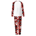 thumbnail image 4 of Matching Halloween Pajamas for Family Festival 2 Piece Sets Casual Sleepwear Nightwear Long Sleeve Cute Funny Pumpkin face Ghost Fashion Family Holiday Loungewear Women M, 4 of 4