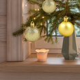 thumbnail image 4 of Mini Christmas Ornaments Gold Hanging Bulbs, 2.5 Inch Holiday Tree Decor for Mini Trees and Seasonal Home Displays, 4 of 6