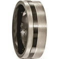 thumbnail image 6 of Titanium Black Ti Flat Cut Edge 8mm Band, 6 of 6