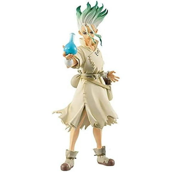 New Ishigami Senkuu Figures, Dr. Stone Figure Statue 18cm/7inch PVC Figurine Cosplay Action Figures Model Collectible Anime Fans Gift