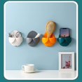 thumbnail image 2 of 4Pcs Wall-Mounted Mini Storage Box, Multifunctional Remote Control Holder Wall Mount Media Storage Box, Self-Adhesive Mango Remote Control Holder, for Home Bedroom Bathroom (4 Color), 2 of 7