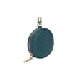 thumbnail image 2 of Daisy Rose Round Coin Purse Pouch Change Wallet Holder for Women with clasp - PU Vegan Leather - Turquoise, 2 of 9