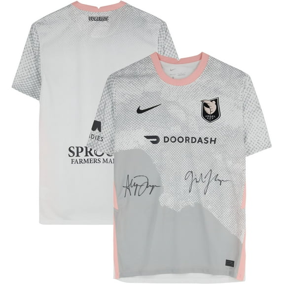 Alyssa Thompson and Gisele Thompson Angel City FC Autographed Grey Replica Jersey - Fanatics Authentic Certified