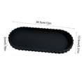 thumbnail image 3 of Silicone Vanity Tray 12x5.3in - Decorative Bathroom Organizer Tray for Countertop, Sponge Holder, Soap Dish, Perfume, Jewelry and Key Trinket Tray - Kitchen Sink Caddy for Storage and Organization, 3 of 6
