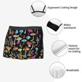 thumbnail image 3 of Susaid Bright Mushrooms Print Men's Mesh Boxer Briefs Cooling Breathable Sports Underwear Wide Waistband Boxer Briefs W/Fly-Large, 3 of 5