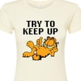 thumbnail image 3 of Garfield - Try To Keep Up - Juniors Fitted Graphic T-Shirt, 3 of 5